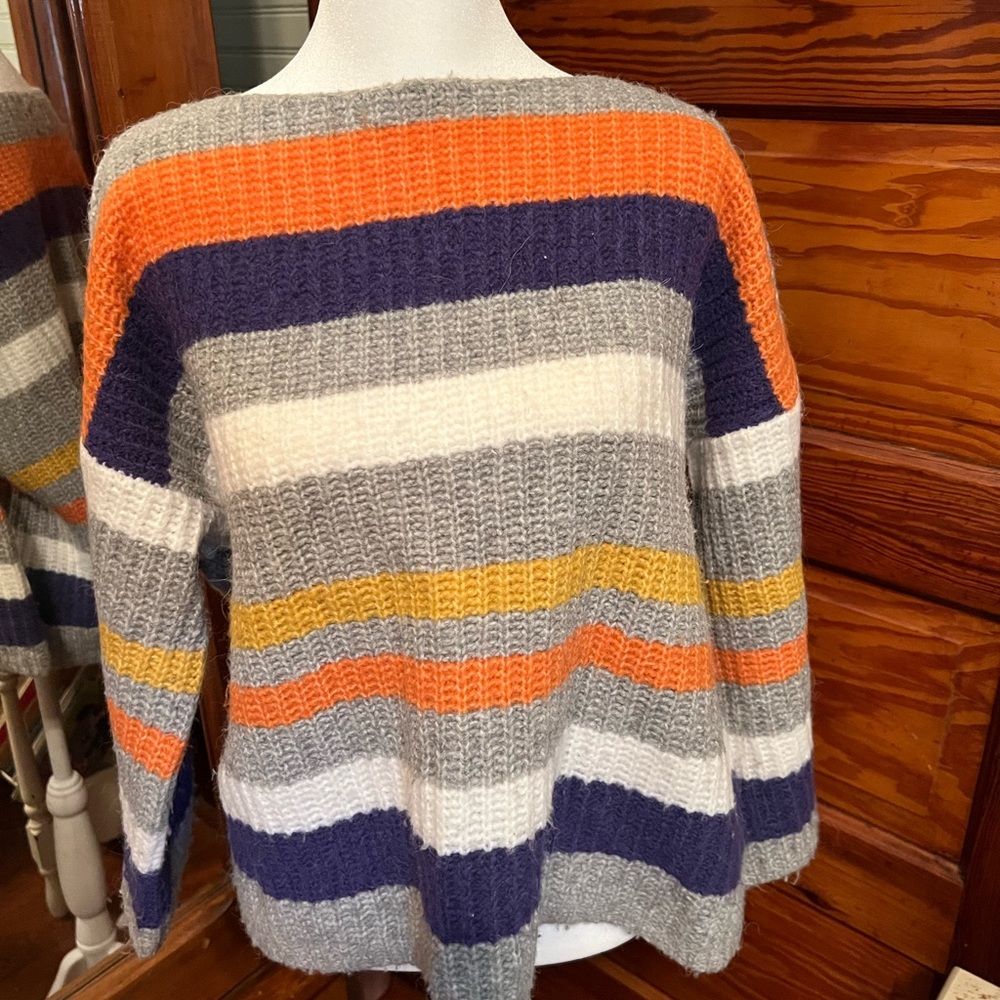Lou & Grey Multicolor Striped Sweater